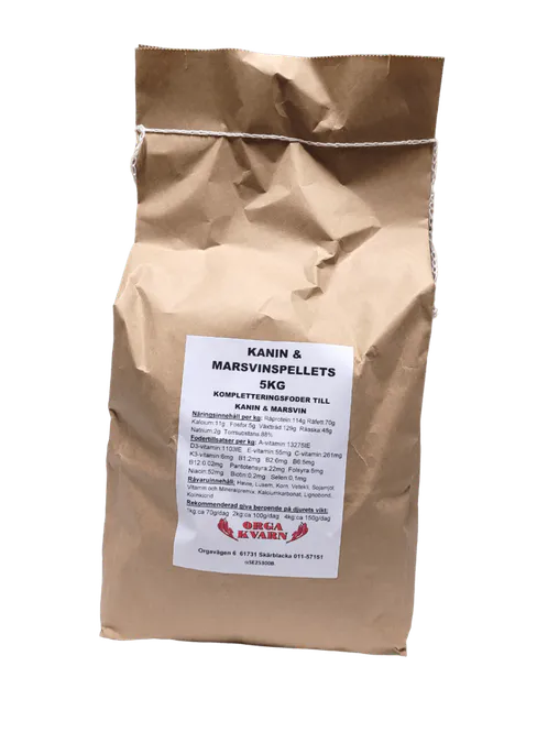 Huvudbild Kanin & Marsvinspellets 5 kg